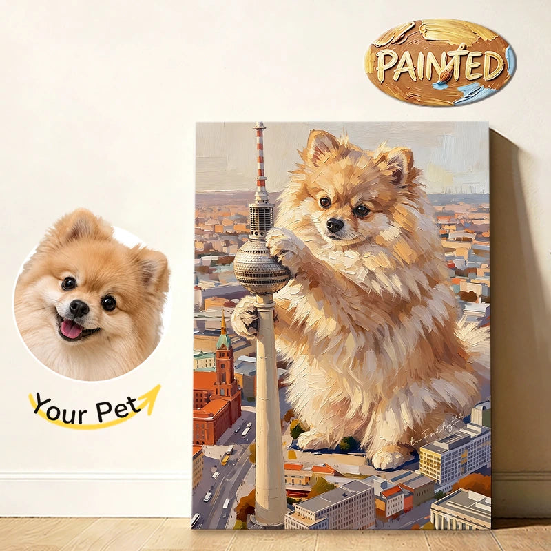 Berlin TV Tower | Hand-painted Pet Portrait