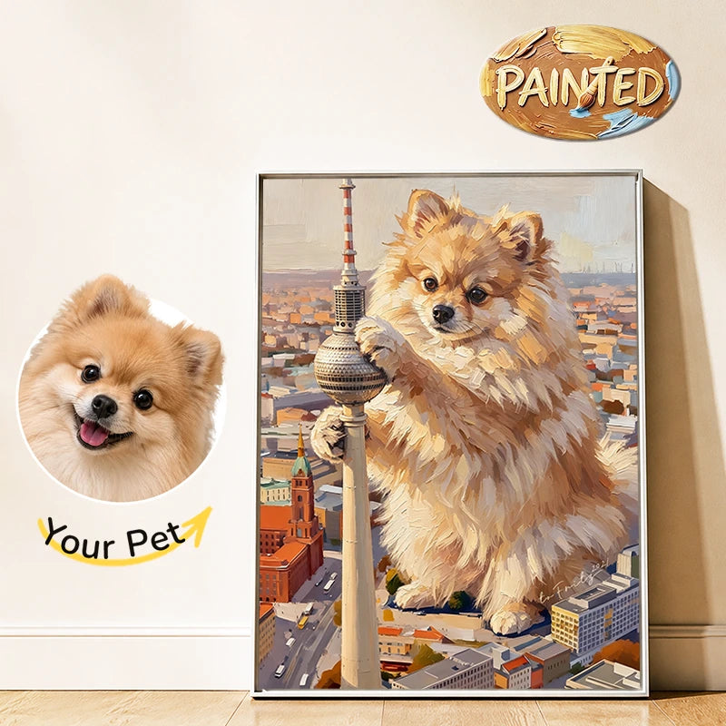 Berlin TV Tower | Hand-painted Pet Portrait