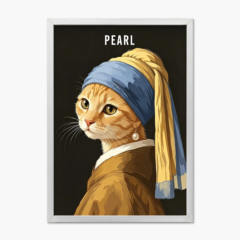 The Pearl Earring | Pet Portrait Print