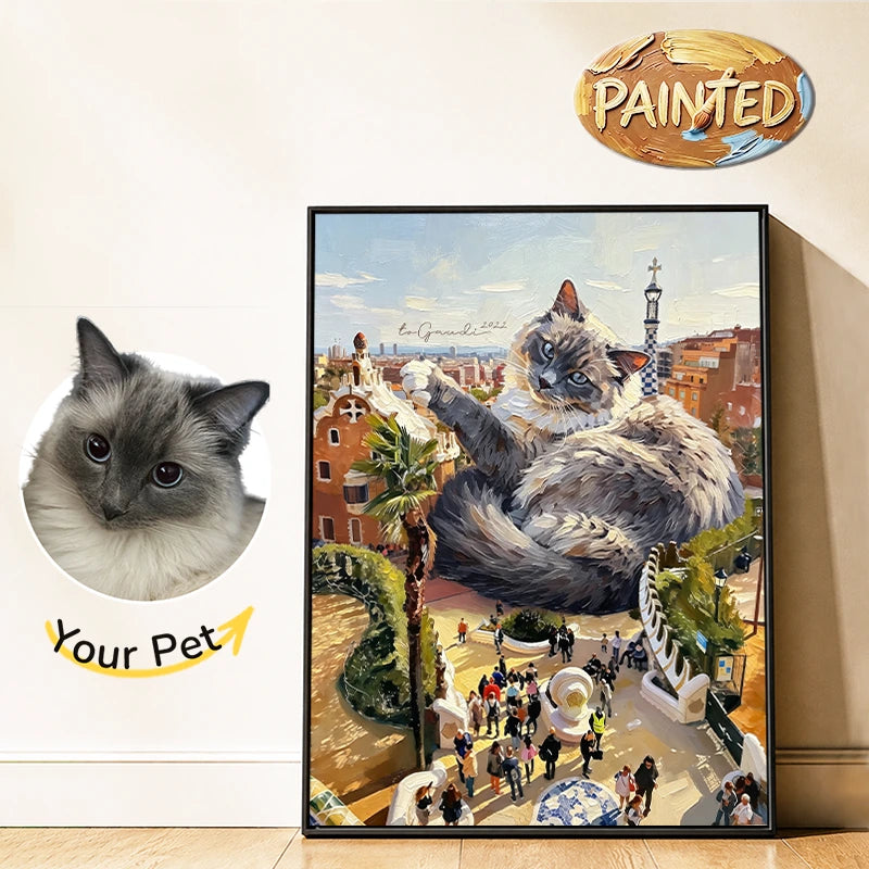 Barcelona | Hand-painted Pet Portrait