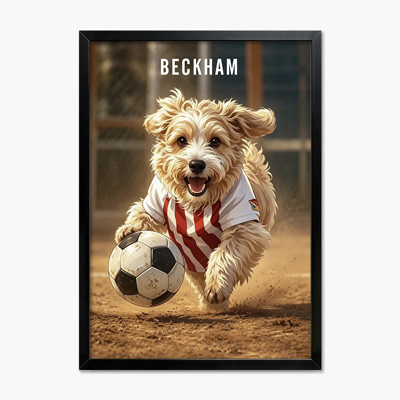 Soccer Player | Pet Portrait Print