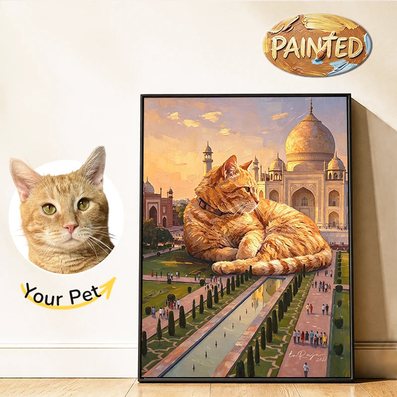 Taj Mahal, Agra | Hand-painted Pet Portrait