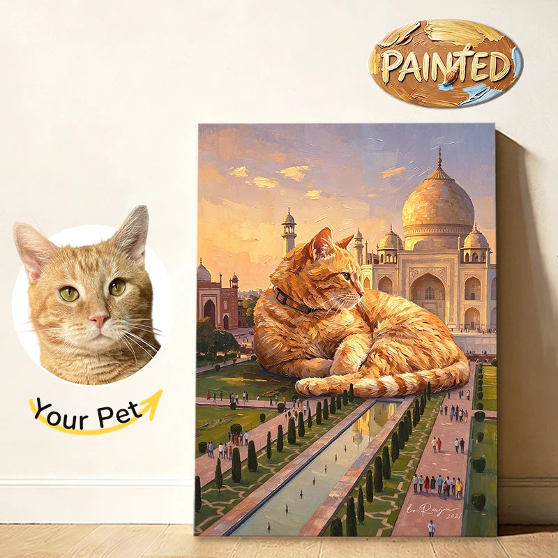 Taj Mahal, Agra | Hand-painted Pet Portrait