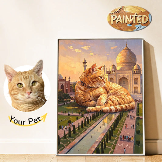 Taj Mahal, Agra | Hand-painted Pet Portrait