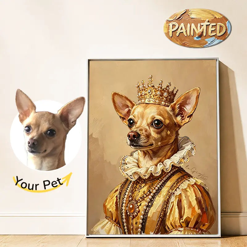 The Queen | Hand-painted Pet Portrait