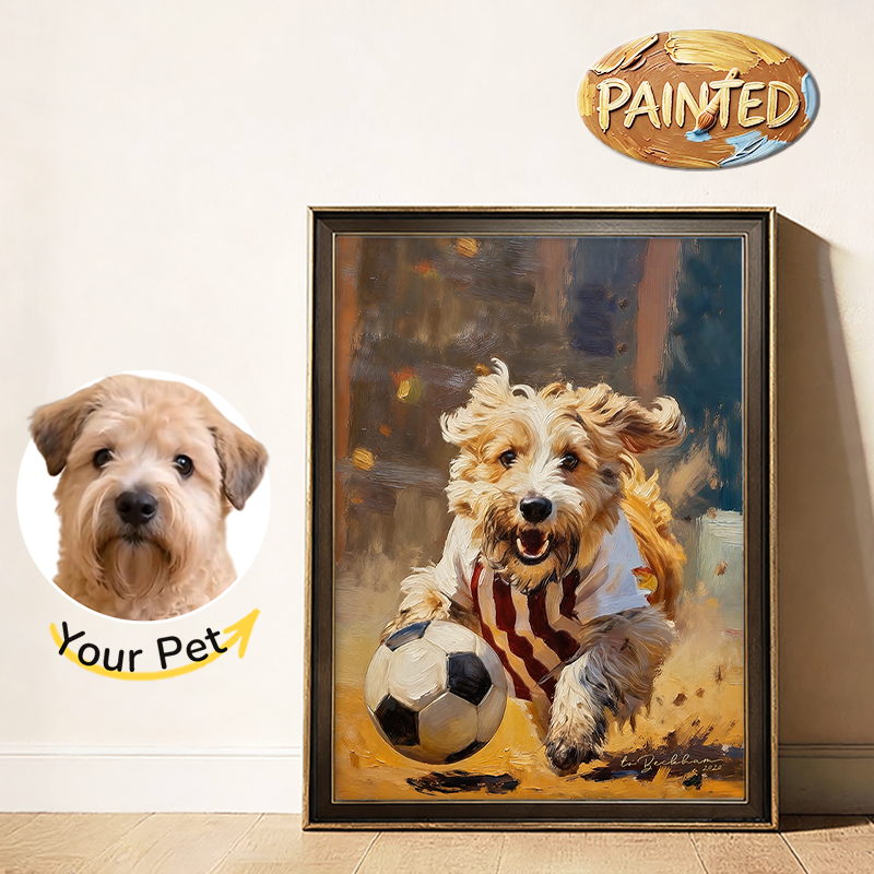 Soccer Star | Hand-painted Pet Portrait