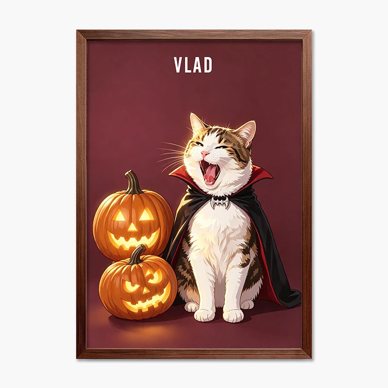 Vampire | Pet Portrait Print