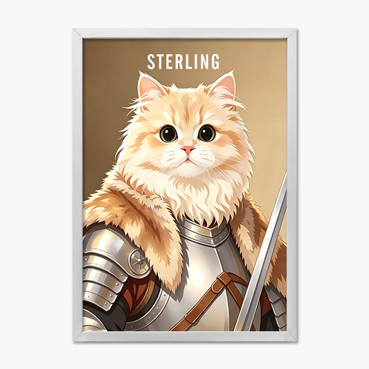 Armored Knight | Pet Portrait Print