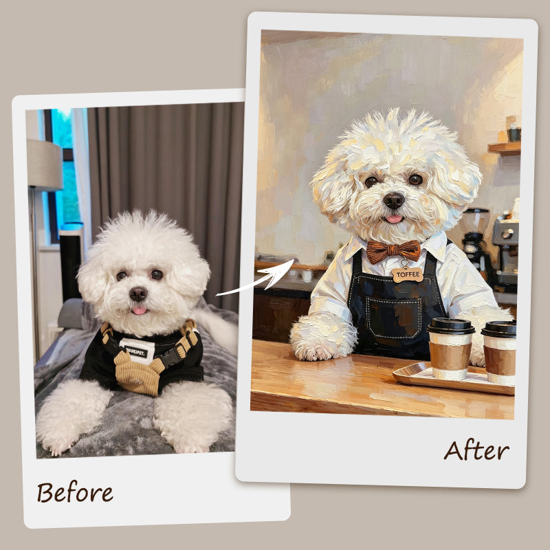 Custom Hand-Painted Pet Portrait | Classic Career Series