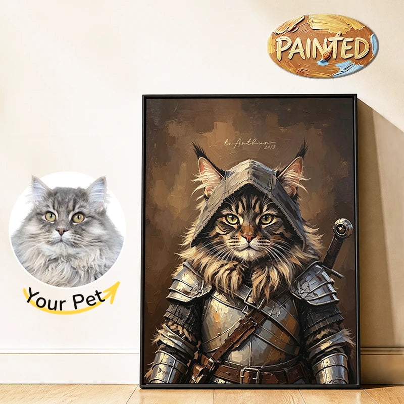 The Knight | Hand-painted Pet Portrait