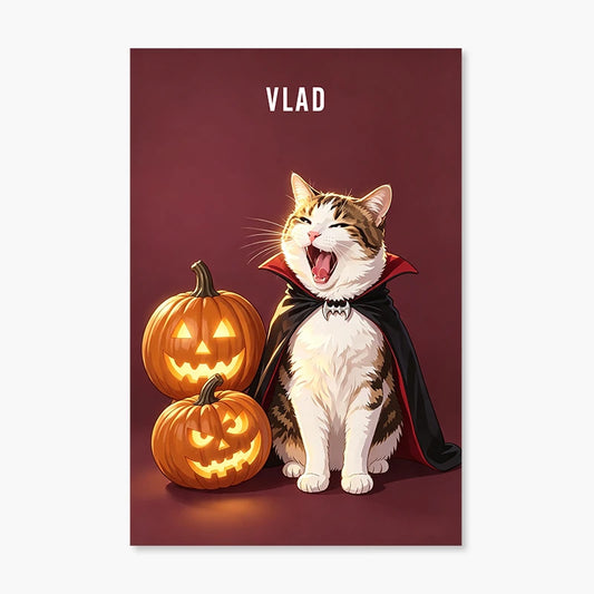 Vampire | Pet Portrait Print