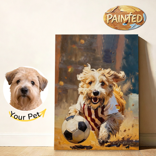 Soccer Star | Hand-painted Pet Portrait