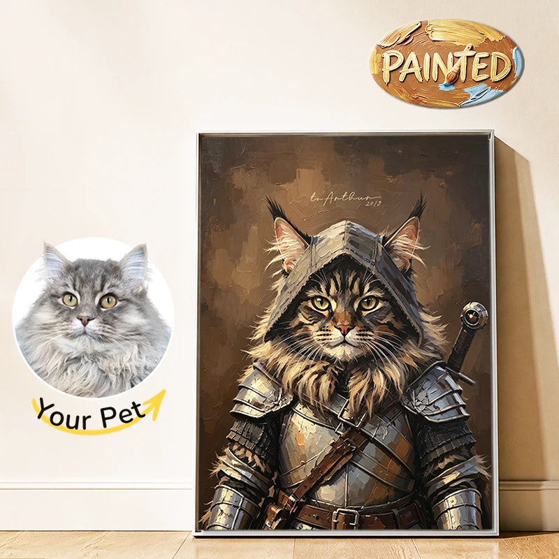 The Knight | Hand-painted Pet Portrait