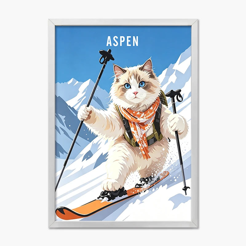 Skier | Pet Portrait Print
