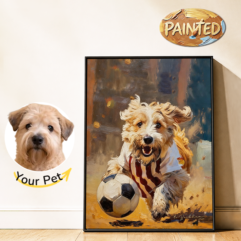 Soccer Star | Hand-painted Pet Portrait