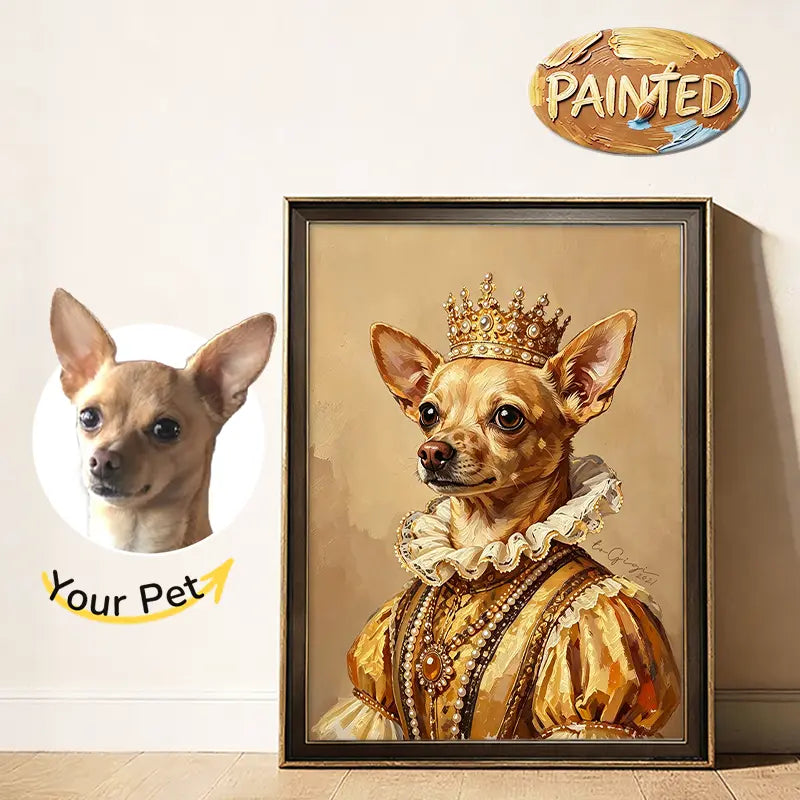 The Queen | Hand-painted Pet Portrait