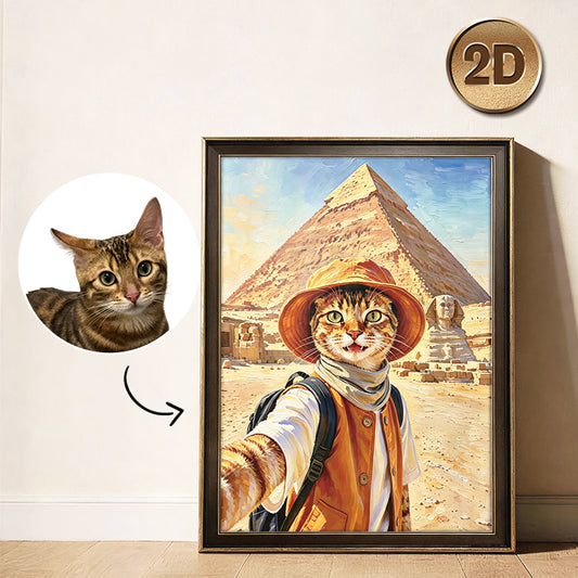 Traveler Pets | 2D Hand-Painted Portrait