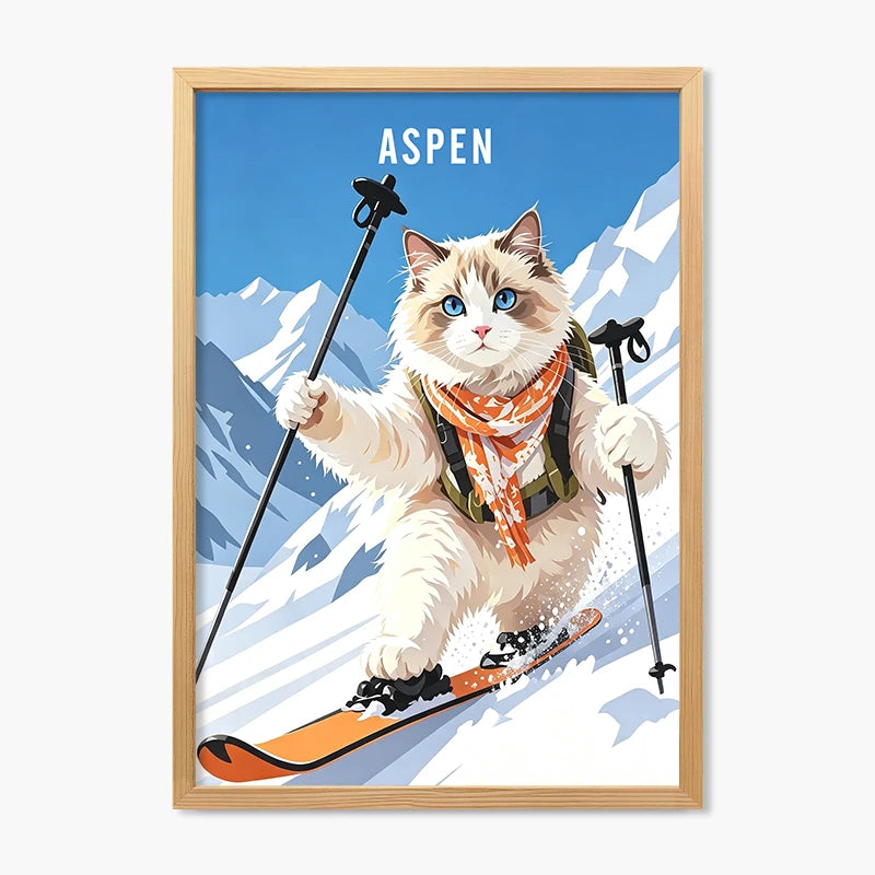 Skier | Pet Portrait Print