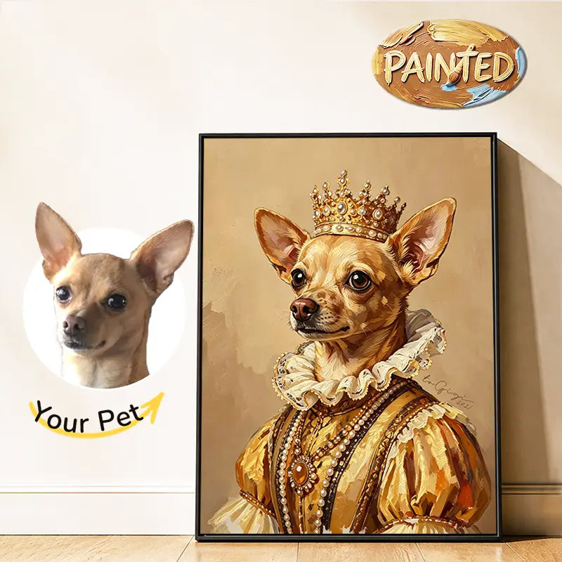 The Queen | Hand-painted Pet Portrait