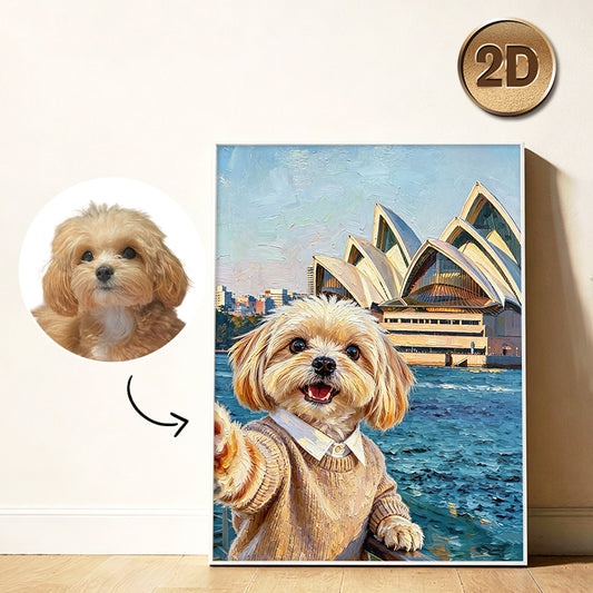 Traveler Pets | 2D Hand-Painted Portrait