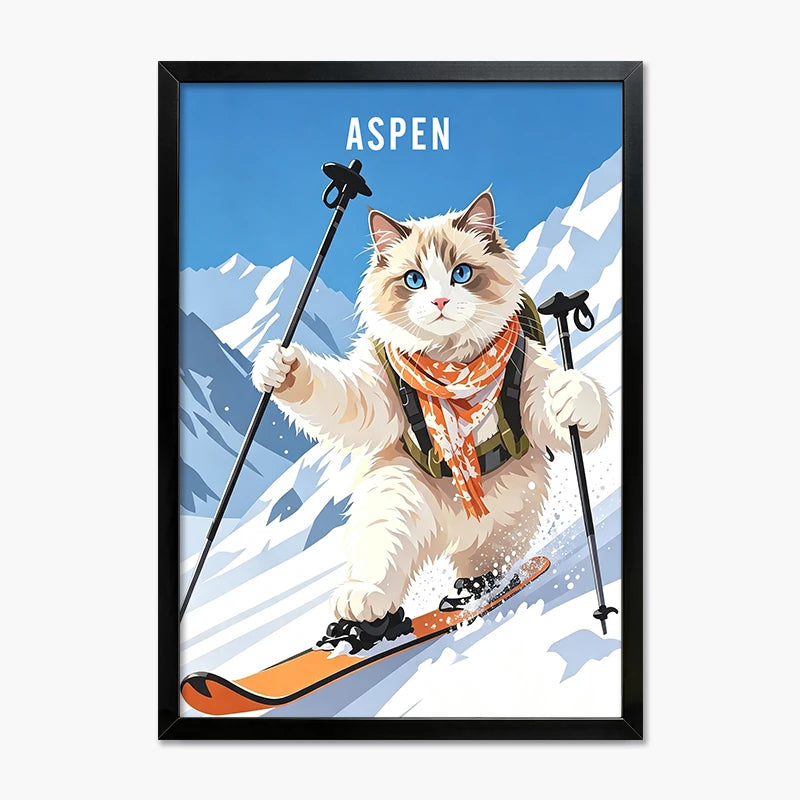 Skier | Pet Portrait Print