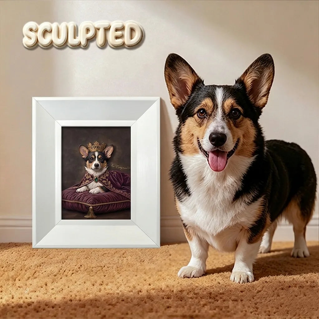 The King | Hand-sculpted 3D Pet Portrait