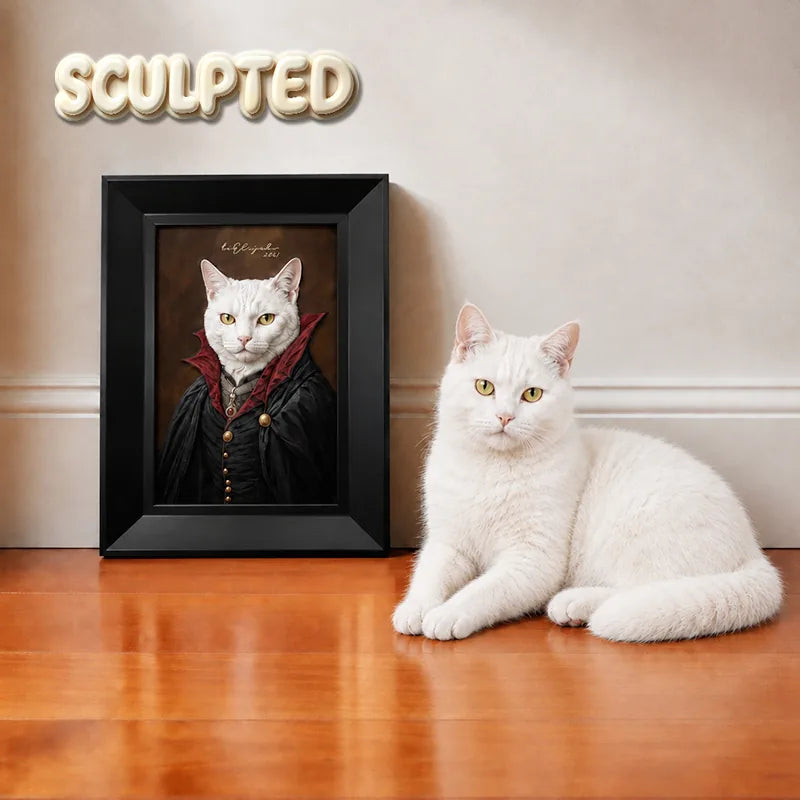 Vampire | Hand-sculpted 3D Pet Portrait