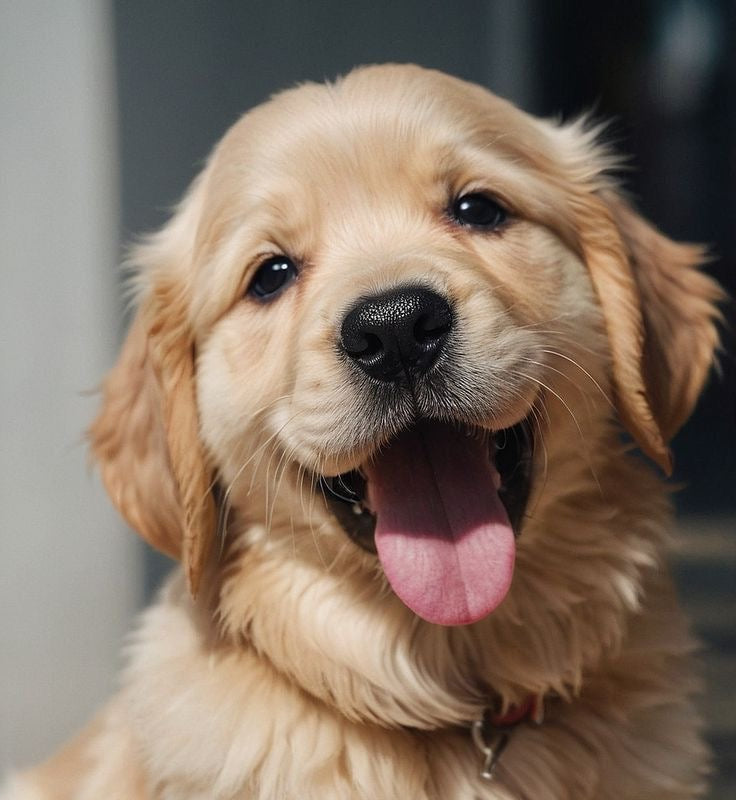 Golden retriever reference photo used for a custom 3D relief portrait