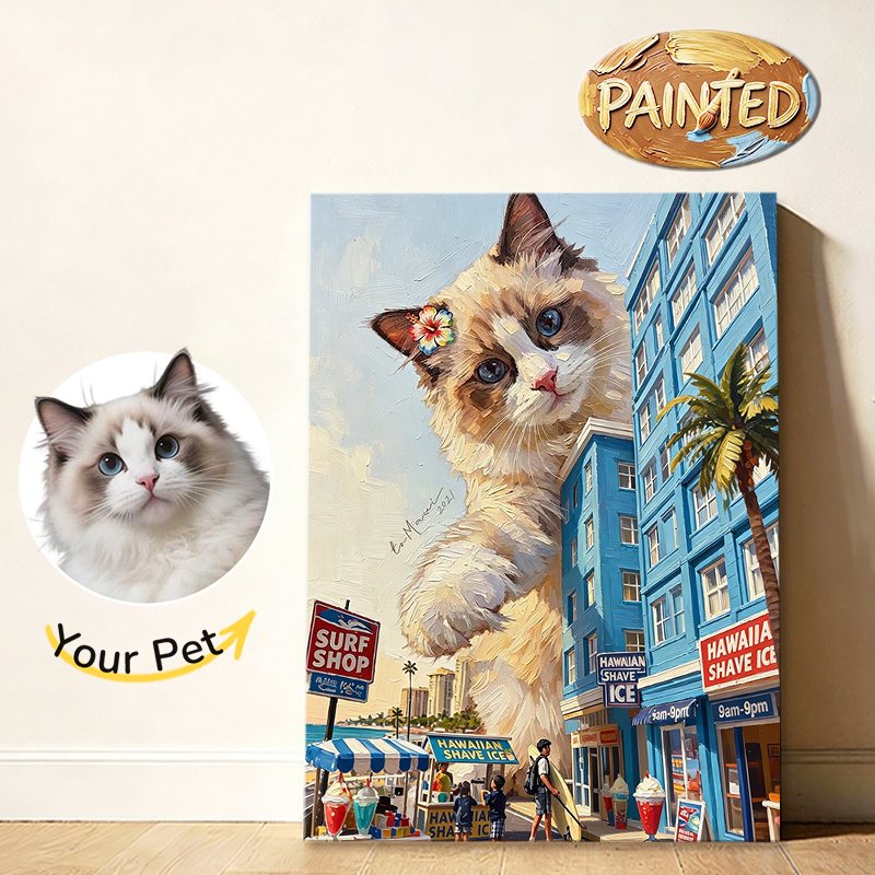 Honolulu, Hawaii | Hand-painted Pet Portrait