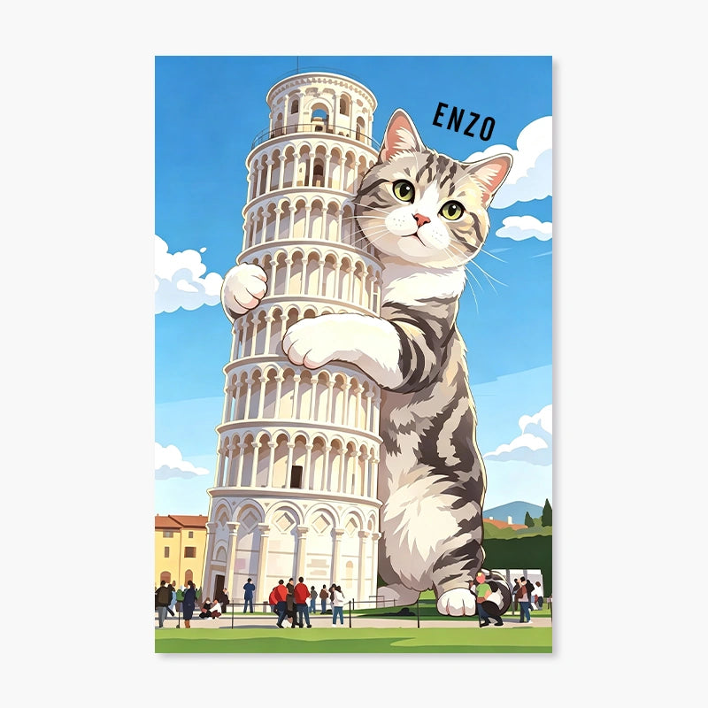 Leaning Tower of Pisa | Pet Portrait Print