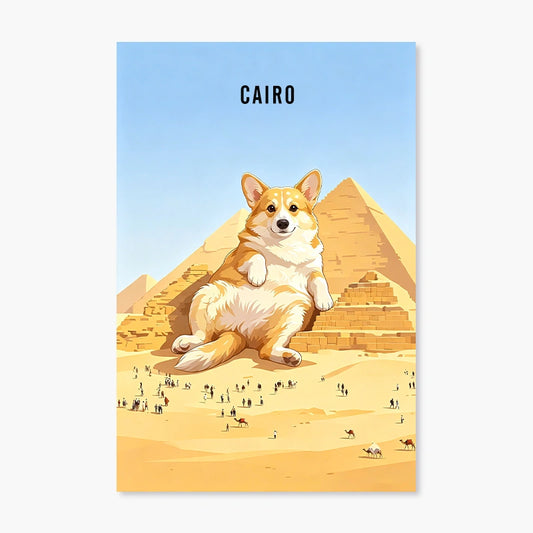 Pyramids of Giza, Cairo | Pet Portrait Print