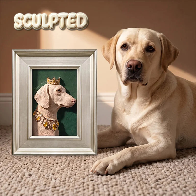 The King | Hand-sculpted 3D Pet Portrait