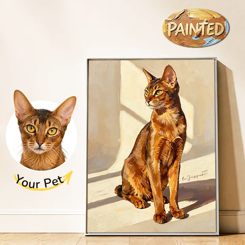Modern Pet Portrait | Hand-painted Pet Portrait