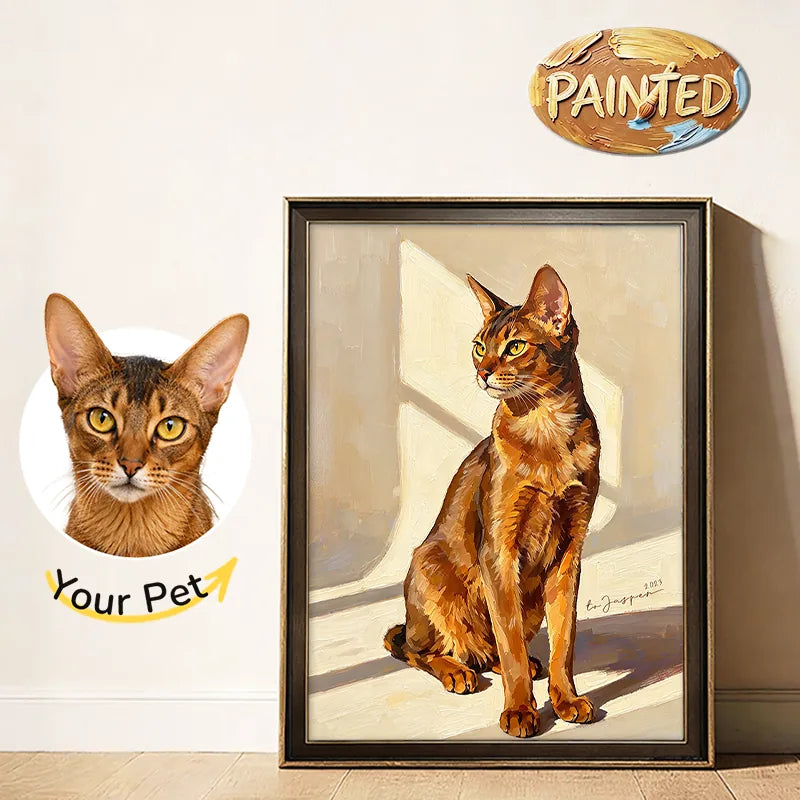 Modern Pet Portrait | Hand-painted Pet Portrait