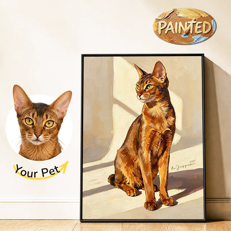 Modern Pet Portrait | Hand-painted Pet Portrait