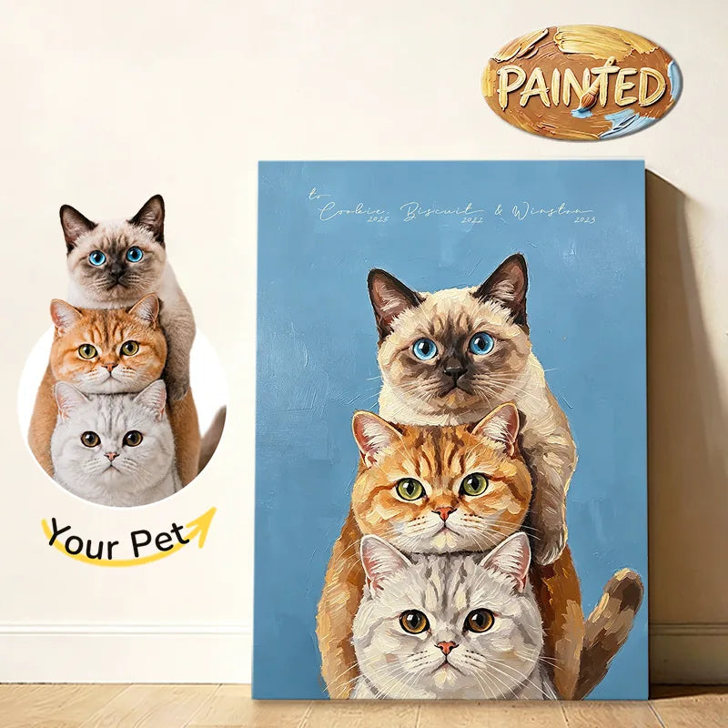 Modern Pet Portrait | Hand-painted Pet Portrait