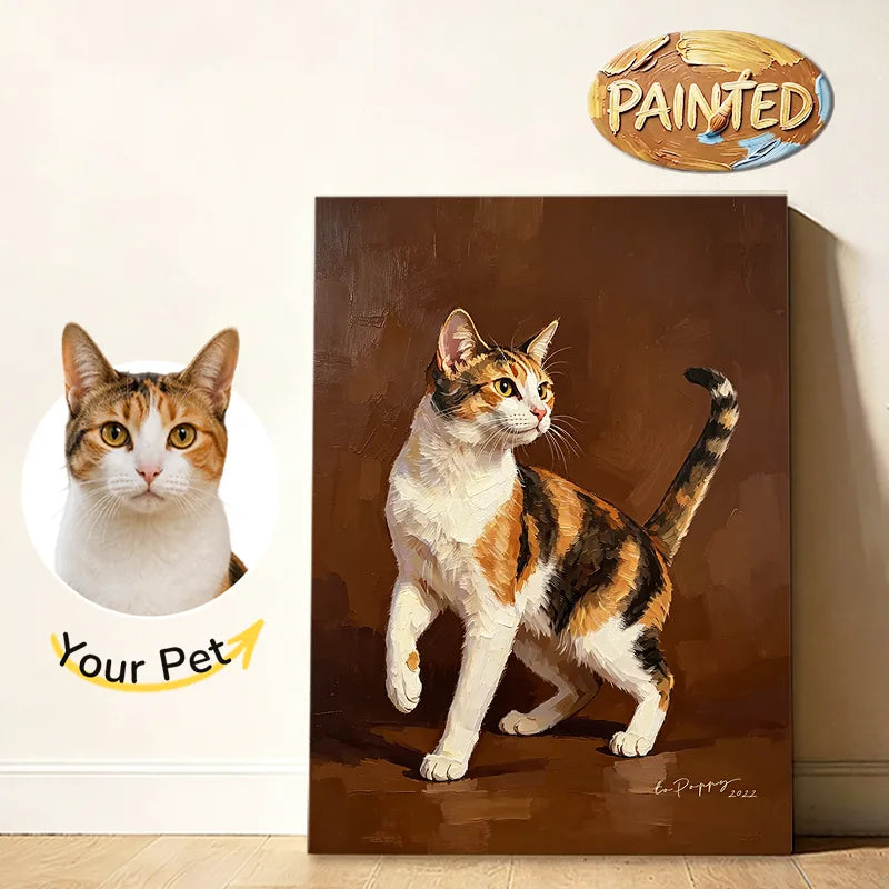 Modern Pet Portrait | Hand-painted Pet Portrait