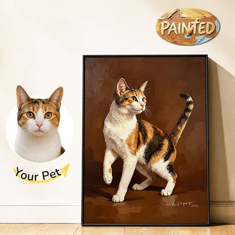 Modern Pet Portrait | Hand-painted Pet Portrait