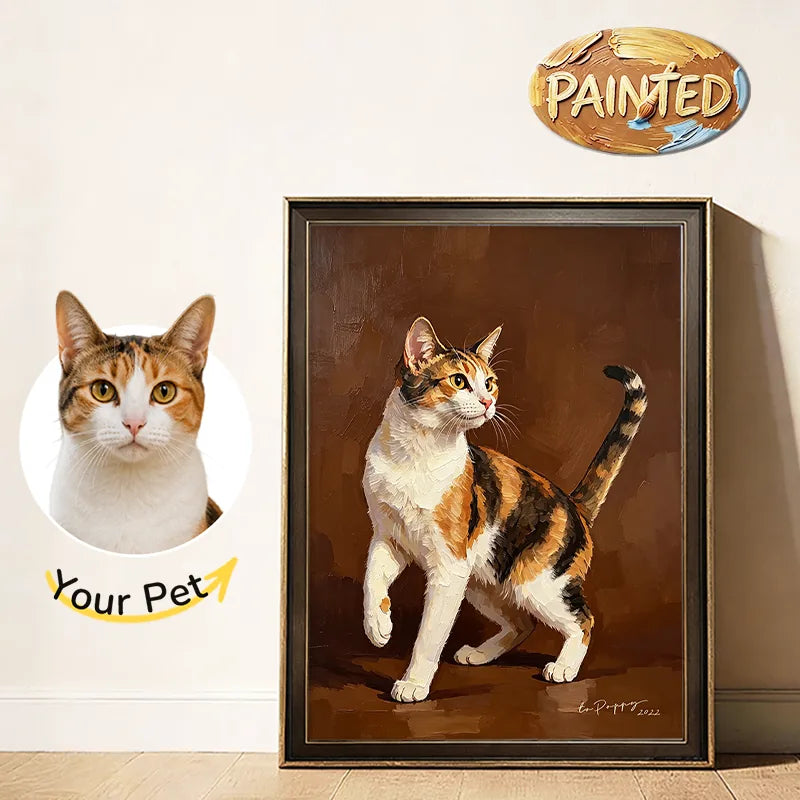 Modern Pet Portrait | Hand-painted Pet Portrait