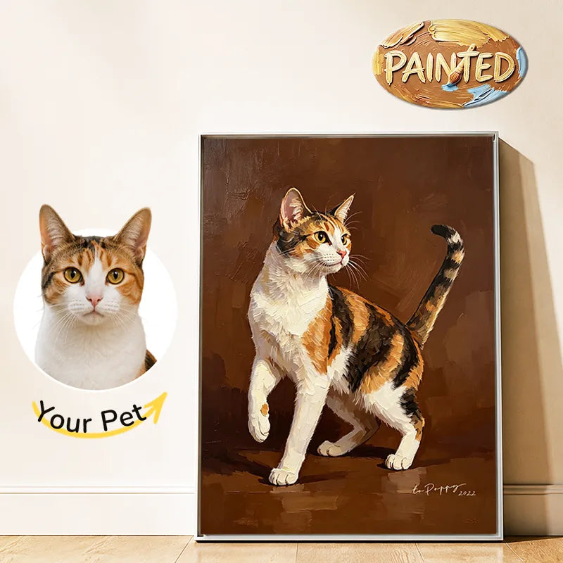 Modern Pet Portrait | Hand-painted Pet Portrait