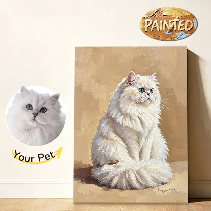 Modern Pet Portrait | Hand-painted Pet Portrait