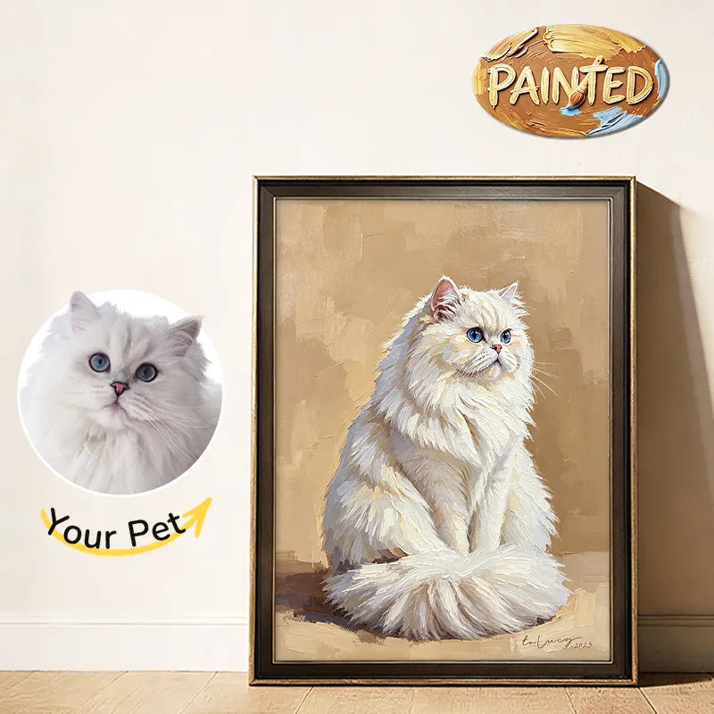 Modern Pet Portrait | Hand-painted Pet Portrait