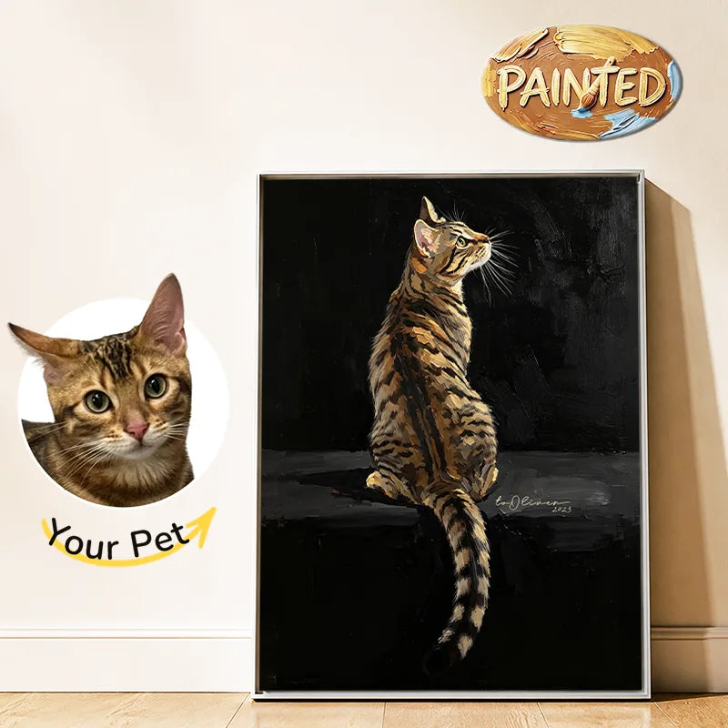 Modern Pet Portrait | Hand-painted Pet Portrait