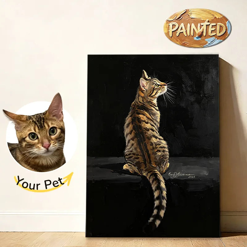 Modern Pet Portrait | Hand-painted Pet Portrait
