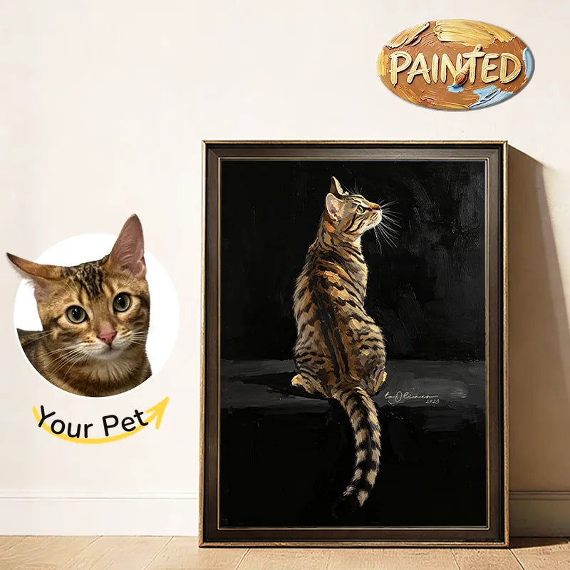 Modern Pet Portrait | Hand-painted Pet Portrait