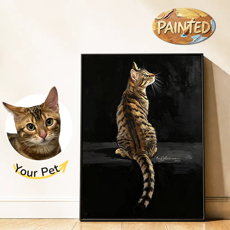 Modern Pet Portrait | Hand-painted Pet Portrait