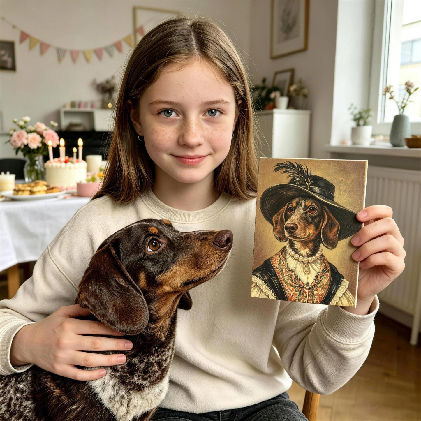 Custom Hand-Painted Pet Portrait | The Royal Collection