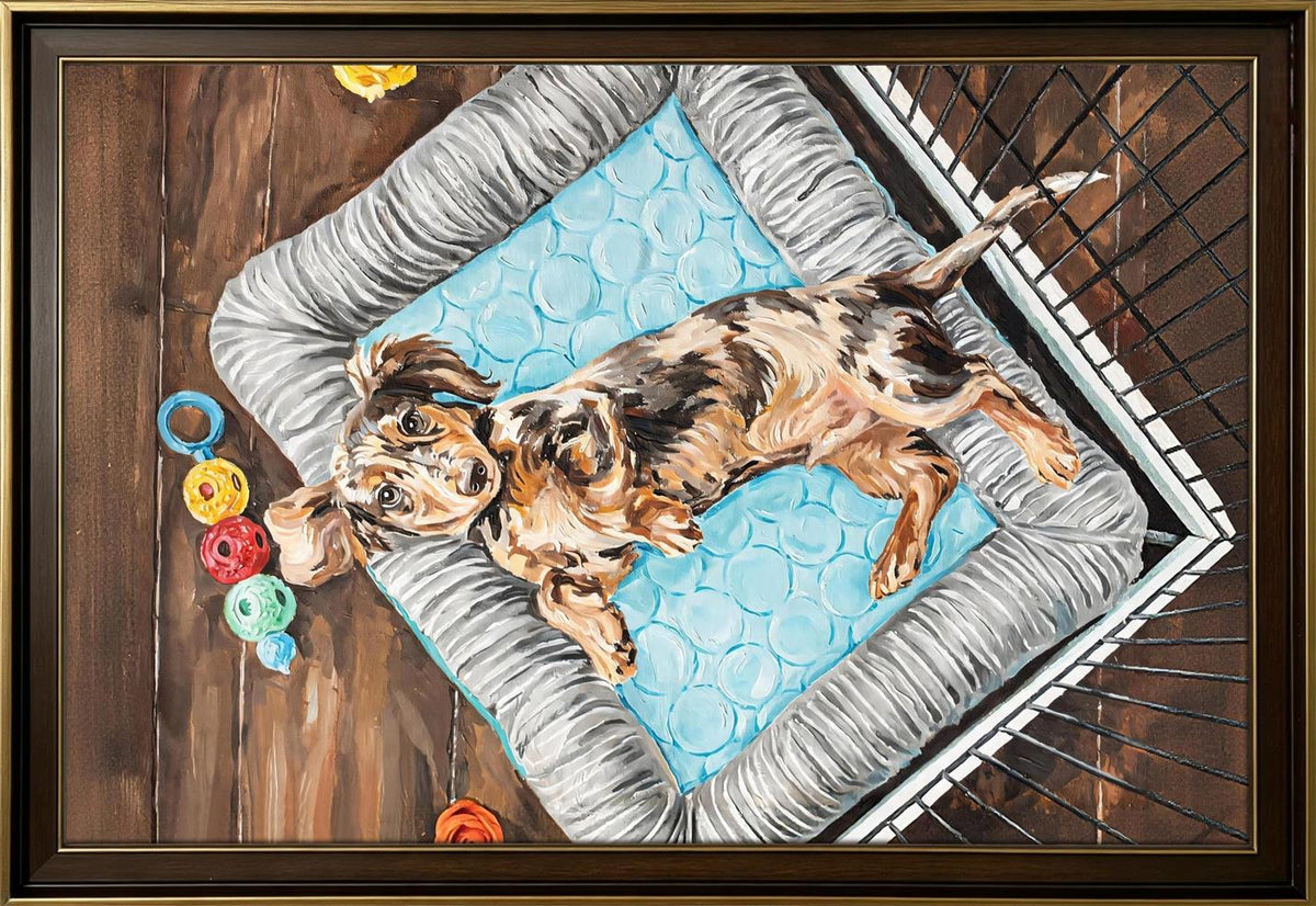 Finished Character Roles Hand-painted Pet Portrait created from the pet reference photo
