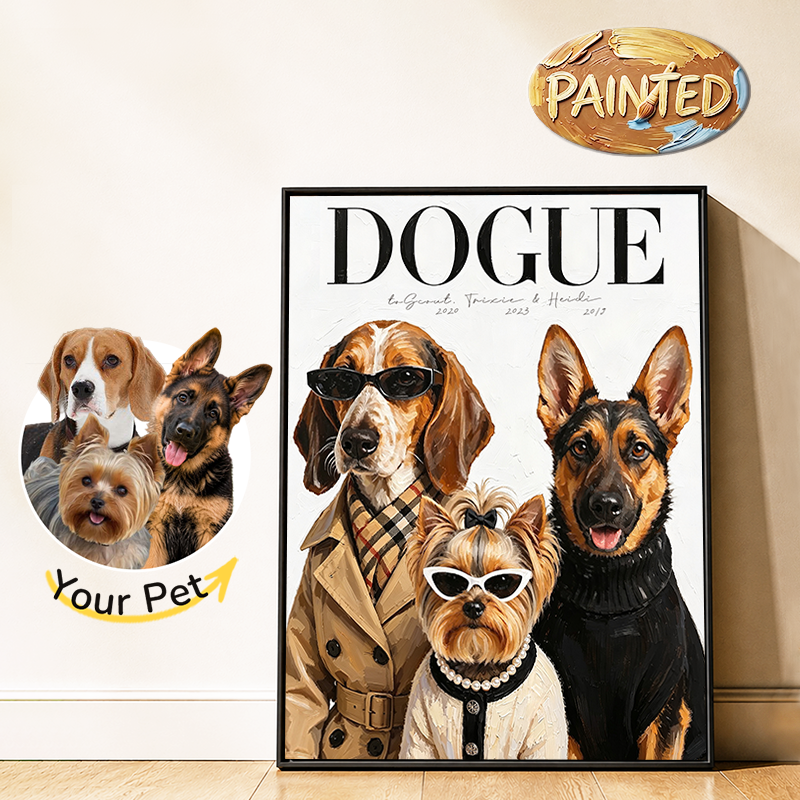 Cover Model | Hand-painted Pet Portrait