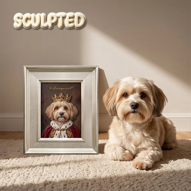 The King | Hand-sculpted 3D Pet Portrait